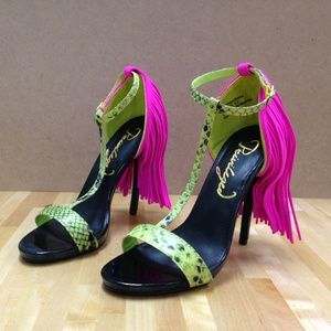 NWT Women's Privilege  Strada Fringe Heeled Sandal